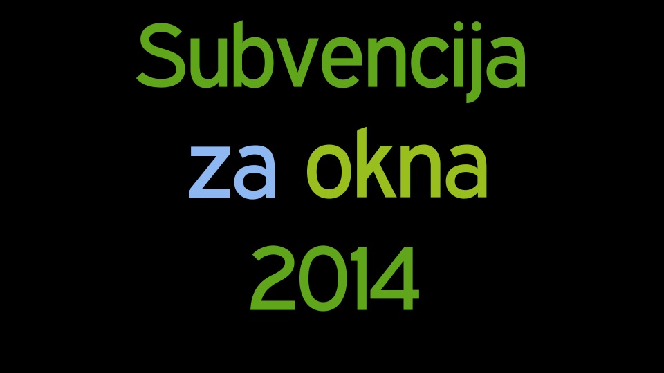 Subvencija za okna 2014